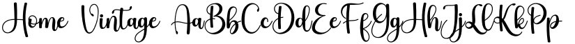 Home Vintage font