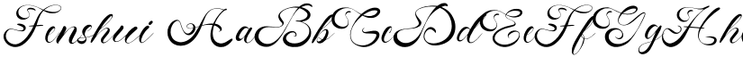 Fenshui font