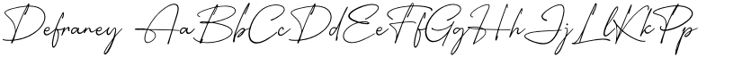 Defraney font