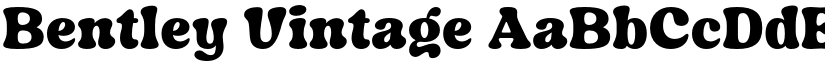 Bentley Vintage font