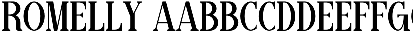 ROMELLY font