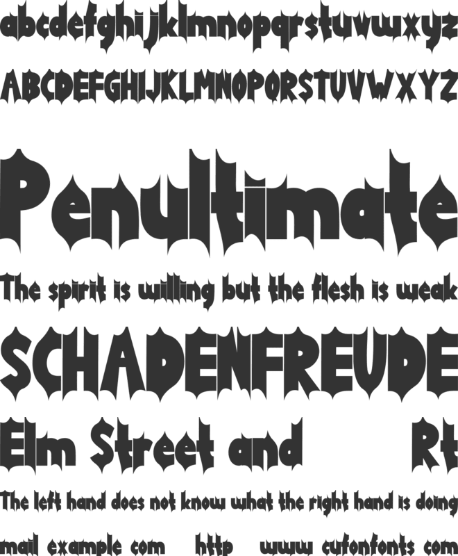 Battle Hunter font preview