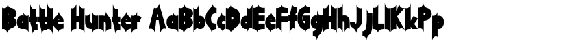Battle Hunter font