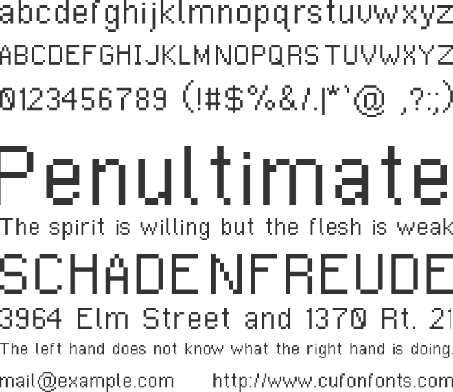 Delicatus font preview