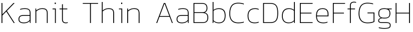 Kanit Thin font