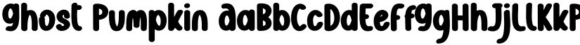 Ghost Pumpkin font