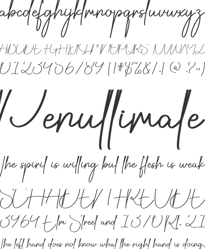 Butterfly font preview
