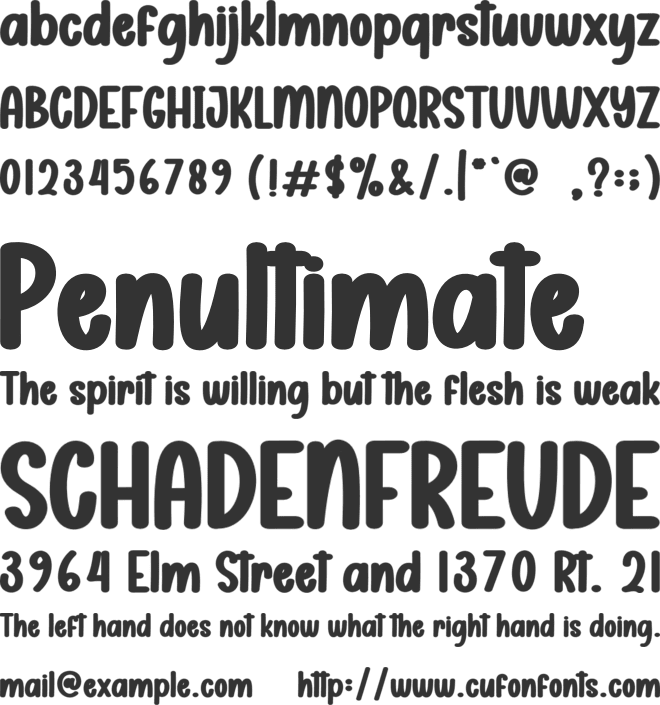 Blood Spots font preview