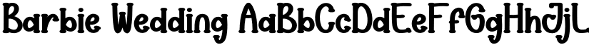 Barbie Wedding font