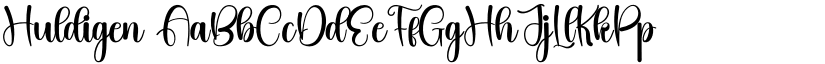 Huldigen font