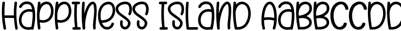 Happiness Island font