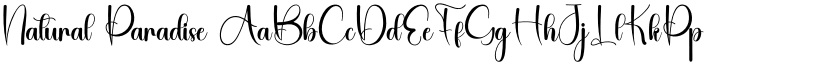 Natural Paradise font