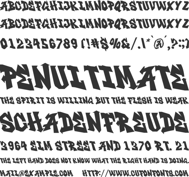 Super Urban font preview