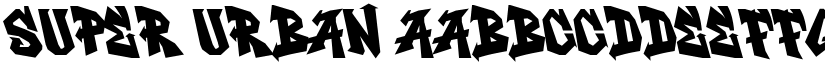 Super Urban font