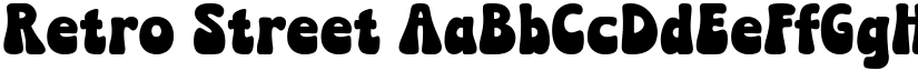 Retro Street font