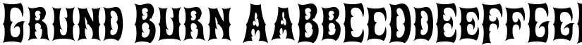 Grund Burn font