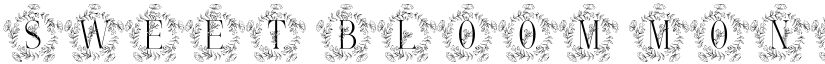 Sweet Bloom Monogram font