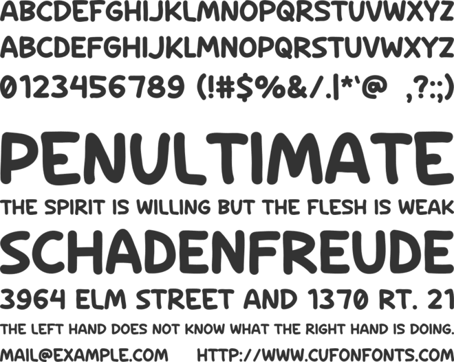 POSTUS font preview