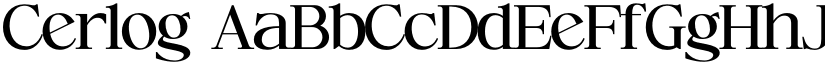 Cerlog font