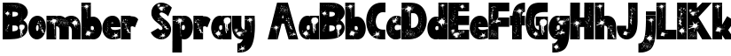 Bomber Spray font
