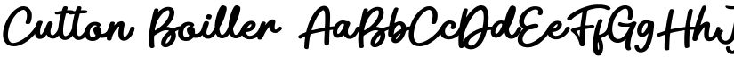 Cutton Boiller font