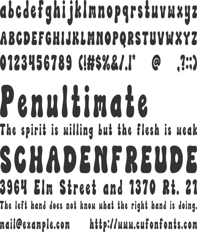 Flower Garden font preview