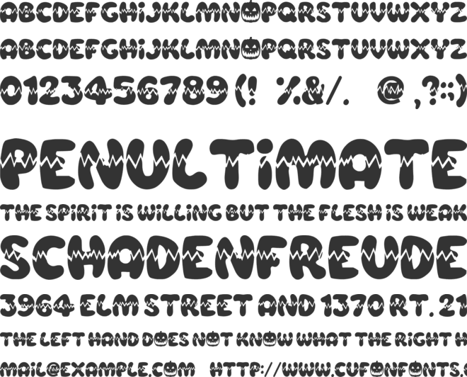 Halloween Ghost font preview