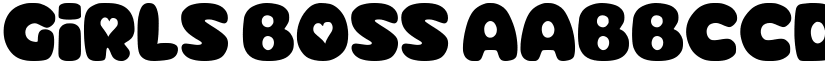 Girls Boss font
