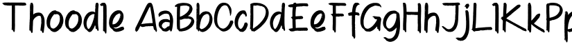 Thoodle font