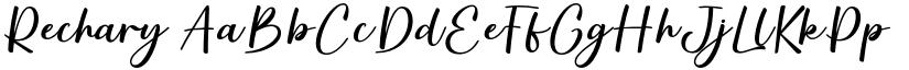 Rechary font