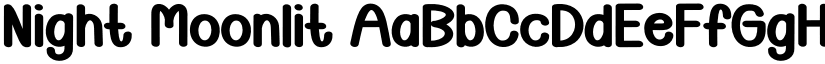 Night Moonlit font