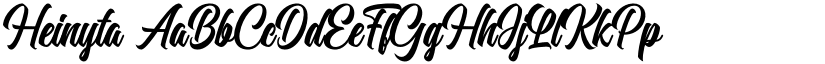 Heinyta font