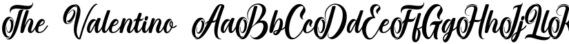 The Valentino font