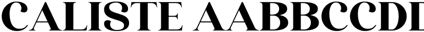 Caliste font