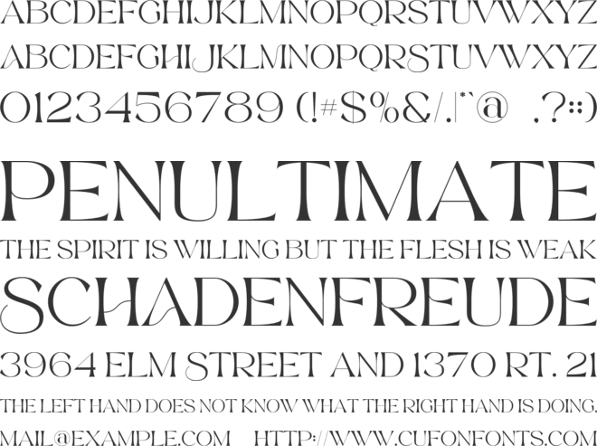 Maher font preview