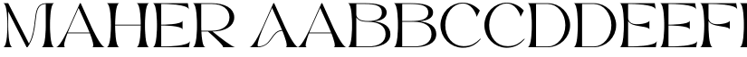 Maher font