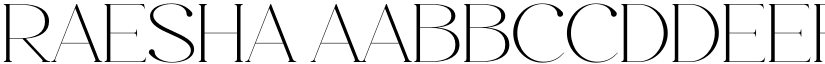 Raesha font