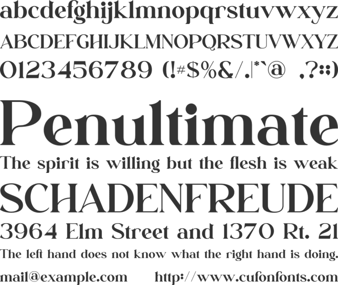 Athene Voyage font preview