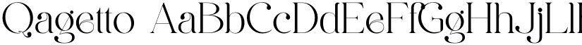 Qagetto font