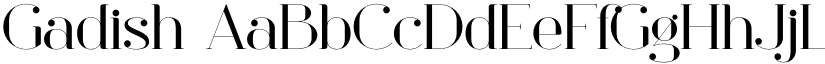 Gadish font