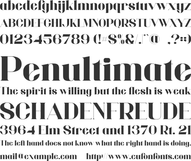 Capline font preview