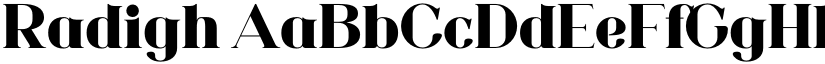 Radigh font