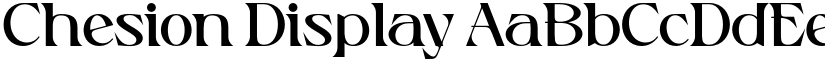 Chesion Display font