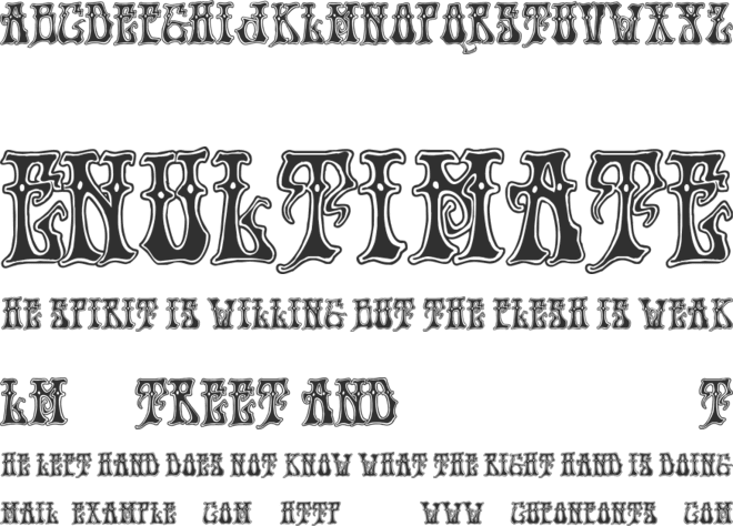 Hendrix font preview