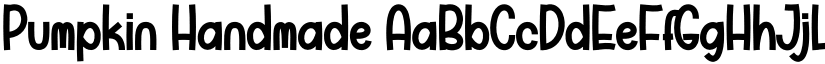 Pumpkin Handmade font