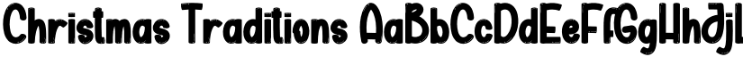 Christmas Traditions font