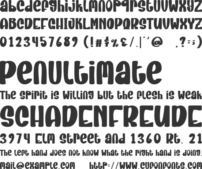 Religious Santa font preview