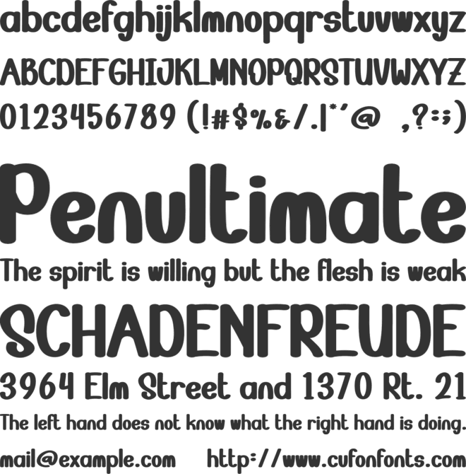 Soultimate font preview