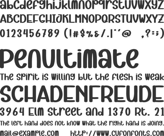 Sunny Getaway font preview