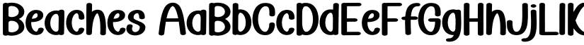 Beaches font